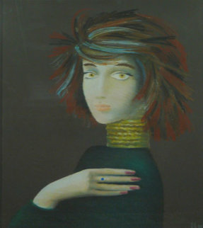 Portrait of a Stranger 1988 31x36 Original Painting - Alexander Anufriev Portrait of a Stranger 1988 31x36 Original Painting - Alexander Anufriev