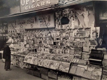 Newsstand East 32nd Street & Third Avenue, Manhattan, November 19, 1935 Photography - Berenice Abbott Newsstand East 32nd Street & Third Avenue, Manhattan, November 19, 1935 Photography - Berenice Abbott