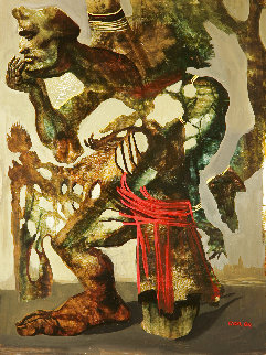 Untitled Painting 2004 16x12 Original Painting - Gor Abrahamyan Untitled Painting 2004 16x12 Original Painting - Gor Abrahamyan