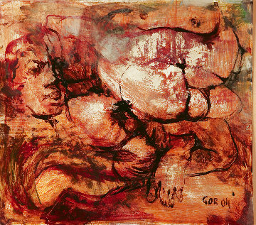 Untitled Painting 2004 14x15 Original Painting - Gor Abrahamyan Untitled Painting 2004 14x15 Original Painting - Gor Abrahamyan
