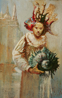 Untitled Painting 2003 19x12 Original Painting - Gor Abrahamyan Untitled Painting 2003 19x12 Original Painting - Gor Abrahamyan