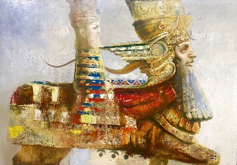 Glory of Urartu, Armenia 2021 39x28 Original Painting - Gor Abrahamyan