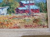 Old Tom MIX Barn Used By Fox Studios 1923 16x18 Original Painting by Ben Abril - 4