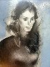 Katie Melua 2009 48x18 Huge  Original Painting by Vano Abuladze - 2