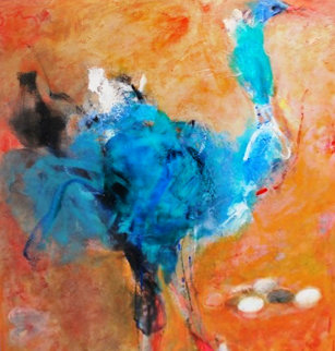 Ostrich 2013 39x31 Original Painting - Vano Abuladze Ostrich 2013 39x31 Original Painting - Vano Abuladze