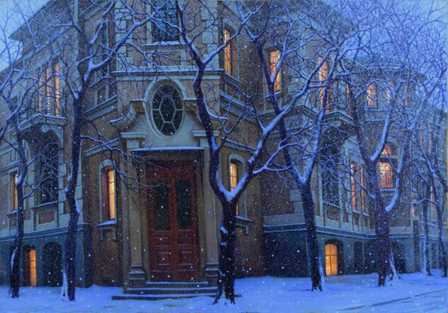 Of Days Gone By 1998 - Framed Embellished on Canvas  - Russia Limited Edition Print by Alexei Butirskiy