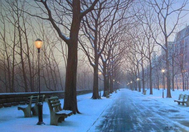 A Cold Winter's Night Embellished 2008 Limited Edition Print by Alexei Butirskiy