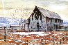 Old Barn Watercolor 2003 20x25 Watercolor by Alexei Butirskiy - 0