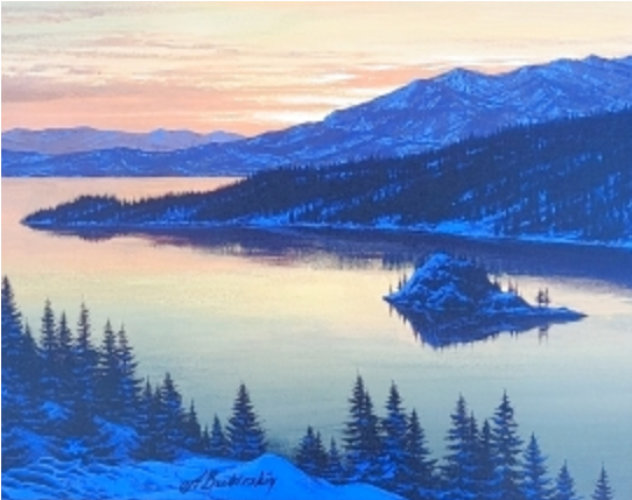 Emerald Bay Embellished - Lake Tahoe, California Limited Edition Print by Alexei Butirskiy
