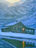 Mountain Pond Embellished Giclee on Canvas - Huge Limited Edition Print by Alexei Butirskiy - 3