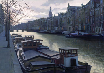 Canal At Twilight 2003 Embellished Limited Edition Print - Alexei Butirskiy Canal At Twilight 2003 Embellished Limited Edition Print - Alexei Butirskiy