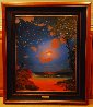 Dream Caused by Clouds That Resemble Animals on a Moonlit Night  in the Northern Hemispher Original Painting by Loren D Adams - 1