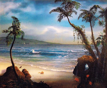Stranger in Paradise 1984 16x20 Original Painting - Loren D Adams