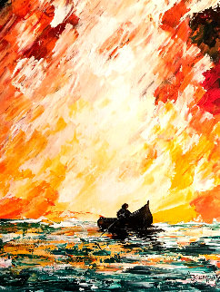 Deep Summer 16x12 Original Painting - Adeline Josephine Cumpata Deep Summer 16x12 Original Painting - Adeline Josephine Cumpata