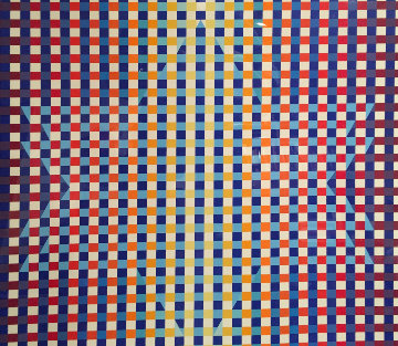 Star of David Limited Edition Print - Yaacov Agam Star of David Limited Edition Print - Yaacov Agam
