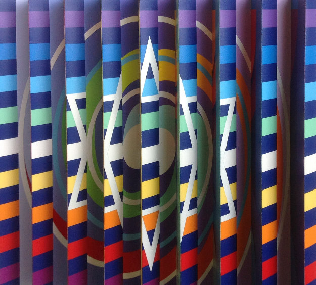 Rainbow Visual Prayer Polymorph  2008 Sculpture - Yaacov Agam