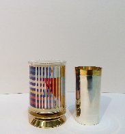 Kiddush Cup Silver Agamograph Sculpture Sculpture by Yaacov Agam - 3 Kiddush Cup Silver Agamograph Sculpture Sculpture by Yaacov Agam - 3
