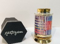 Kiddush Cup Silver Agamograph Sculpture Sculpture by Yaacov Agam - 2 Kiddush Cup Silver Agamograph Sculpture Sculpture by Yaacov Agam - 2