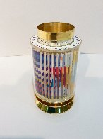 Kiddush Cup Silver Agamograph Sculpture Sculpture by Yaacov Agam - 1 Kiddush Cup Silver Agamograph Sculpture Sculpture by Yaacov Agam - 1