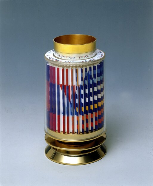 Kiddush Cup  Silver Agamograph Sculpture Sculpture - Yaacov Agam