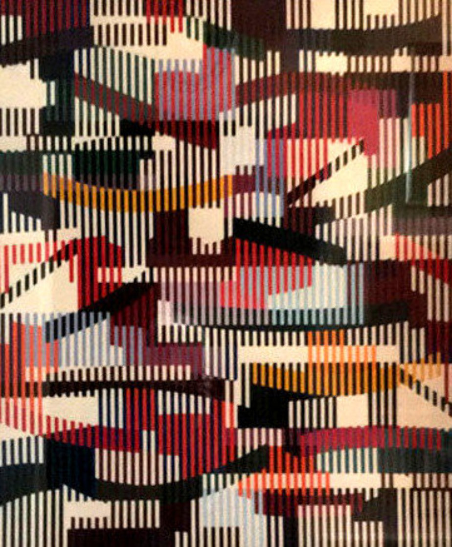 Untitled Monotype Unique 42x38 Limited Edition Print by Yaacov Agam Untitled Monotype Unique 42x38 Limited Edition Print by Yaacov Agam