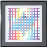 Op Art Lithograph Magen David Star 1980 Limited Edition Print by Yaacov Agam - 1