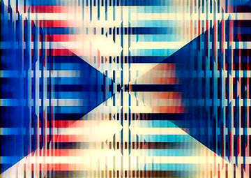 Then and Now Agamograph 1990 Sculpture - Yaacov Agam Then and Now Agamograph 1990 Sculpture - Yaacov Agam