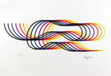 Lines And Forms 2 1984 HS Limited Edition Print - Yaacov Agam
