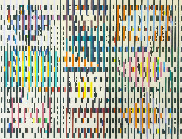 Pace of Time 1987 Limited Edition Print - Yaacov Agam Pace of Time 1987 Limited Edition Print - Yaacov Agam