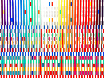 Blessing (Dark) Limited Edition Print - Yaacov Agam Blessing (Dark) Limited Edition Print - Yaacov Agam