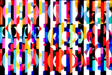 Untitled Op Art Multigraph 1981 Limited Edition Print - Yaacov Agam Untitled Op Art Multigraph 1981 Limited Edition Print - Yaacov Agam