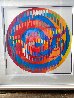 Message of Peace Unique Monoprint  2006 36x36 Original Painting by Yaacov Agam - 2