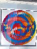 Message of Peace Unique Monoprint  2006 36x36 Original Painting by Yaacov Agam - 3