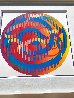 Message of Peace Unique Monoprint  2006 36x36 Original Painting by Yaacov Agam - 5
