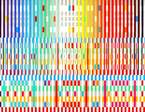 Blessing 1980 HS - Huge Limited Edition Print - Yaacov Agam