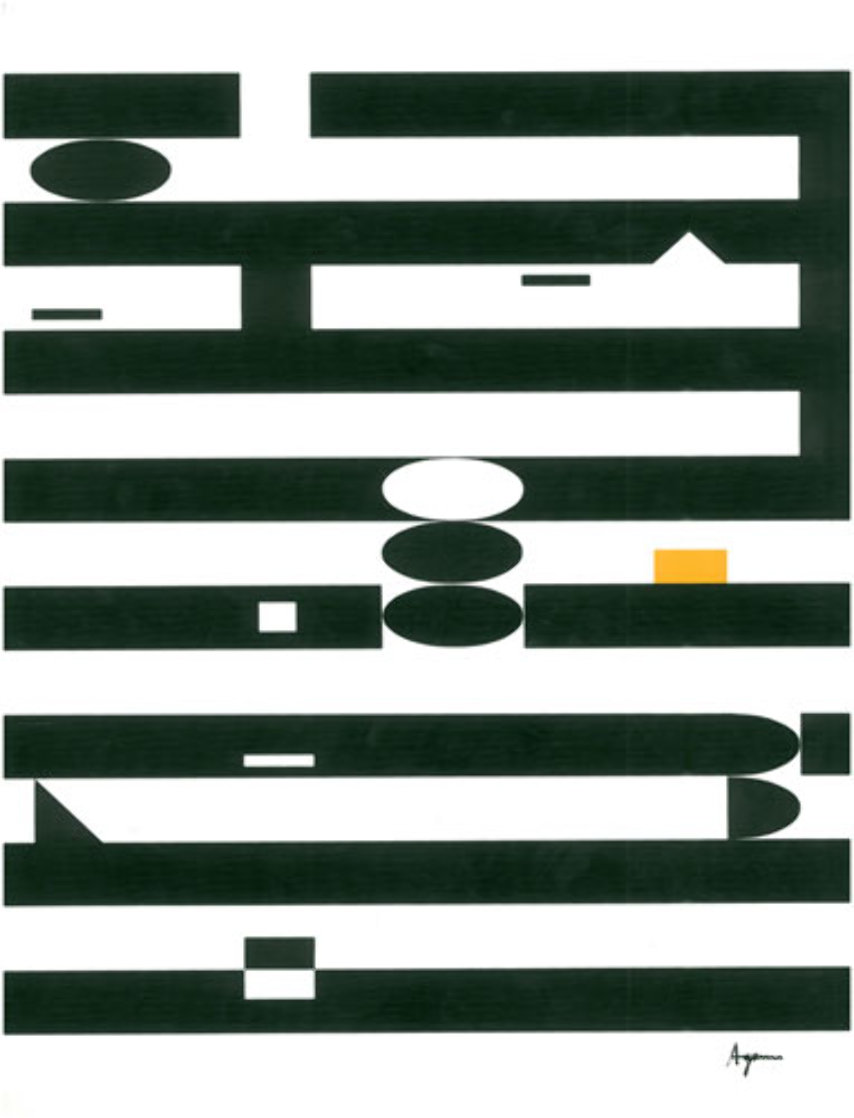 Komposisjon 1981 Limited Edition Print by Yaacov Agam Komposisjon 1981 Limited Edition Print by Yaacov Agam