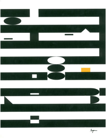 Komposisjon 1981 Limited Edition Print by Yaacov Agam Komposisjon 1981 Limited Edition Print by Yaacov Agam