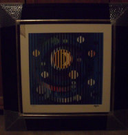 Sun and Moon Romance on Canvas 2007 Limited Edition Print by Yaacov Agam - 1 Sun and Moon Romance on Canvas 2007 Limited Edition Print by Yaacov Agam - 1