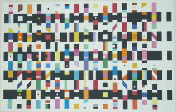 Untitled Silk Screen 1976 Limited Edition Print - Yaacov Agam Untitled Silk Screen 1976 Limited Edition Print - Yaacov Agam