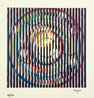 Sun and Moon Galaxy - Framed Giclee on Canvas 2007 Limited Edition Print by Yaacov Agam - 0 Sun and Moon Galaxy - Framed Giclee on Canvas 2007 Limited Edition Print by Yaacov Agam - 0