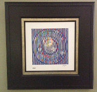 Sun and Moon Galaxy on canvas 2007 Limited Edition Print by Yaacov Agam - 1 Sun and Moon Galaxy on canvas 2007 Limited Edition Print by Yaacov Agam - 1