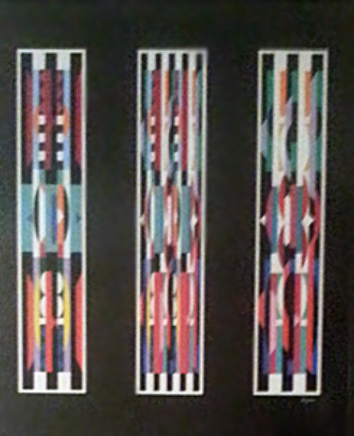 Three in One, Framed Suite of 3 1987: Serigraphs Limited Edition Print by Yaacov Agam