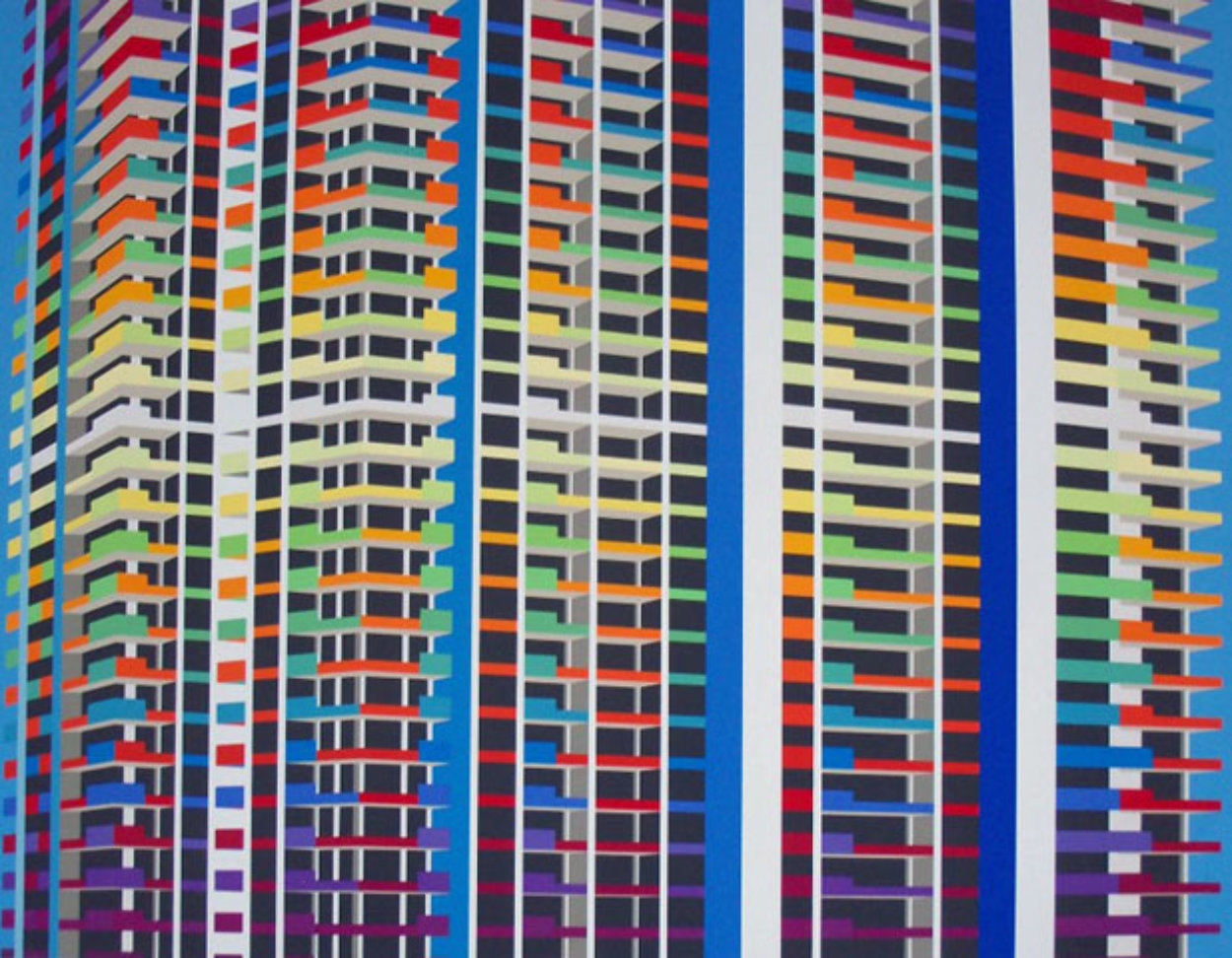 Villa Regina Agamograph 1983 Sculpture by Yaacov Agam Villa Regina Agamograph 1983 Sculpture by Yaacov Agam
