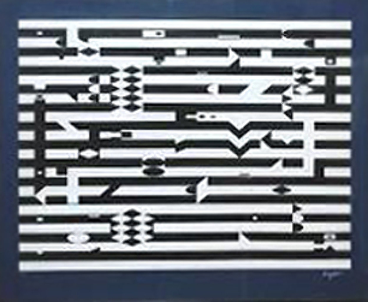 Peace of Time 1970 Limited Edition Print by Yaacov Agam Peace of Time 1970 Limited Edition Print by Yaacov Agam