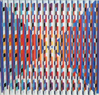 Hope viewed through lens 2007 20x20 Limited Edition Print - Yaacov Agam Hope viewed through lens 2007 20x20 Limited Edition Print - Yaacov Agam