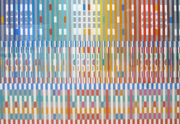 Blessing Limited Edition Print - Yaacov Agam Blessing Limited Edition Print - Yaacov Agam