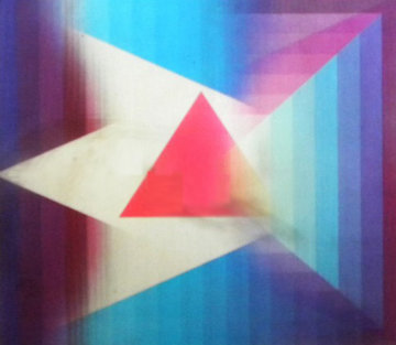 Rainbow Romance Agamograph 1995 Sculpture - Yaacov Agam Rainbow Romance Agamograph 1995 Sculpture - Yaacov Agam