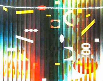 Love Secret Lithograph with Viewing Lens Limited Edition Print - Yaacov Agam Love Secret Lithograph with Viewing Lens Limited Edition Print - Yaacov Agam