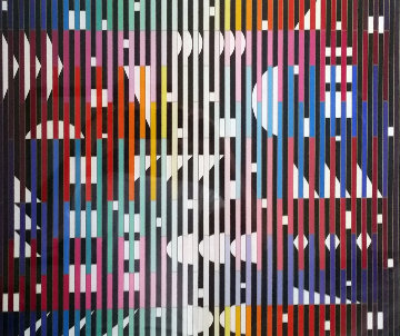 Anti Composition Paris 1982 Limited Edition Print - Yaacov Agam Anti Composition Paris 1982 Limited Edition Print - Yaacov Agam