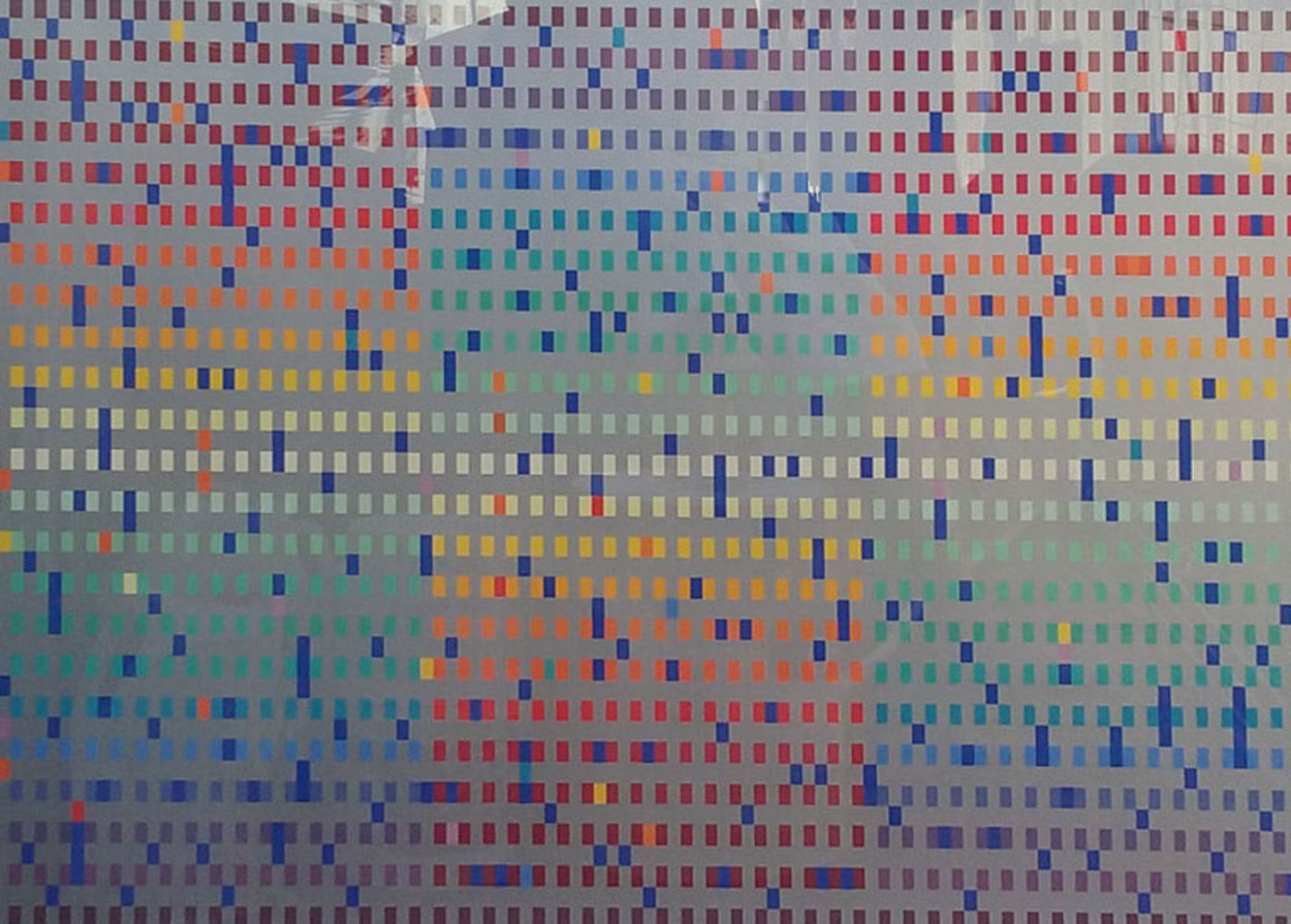 Untitled Lithograph 1980 Limited Edition Print by Yaacov Agam Untitled Lithograph 1980 Limited Edition Print by Yaacov Agam